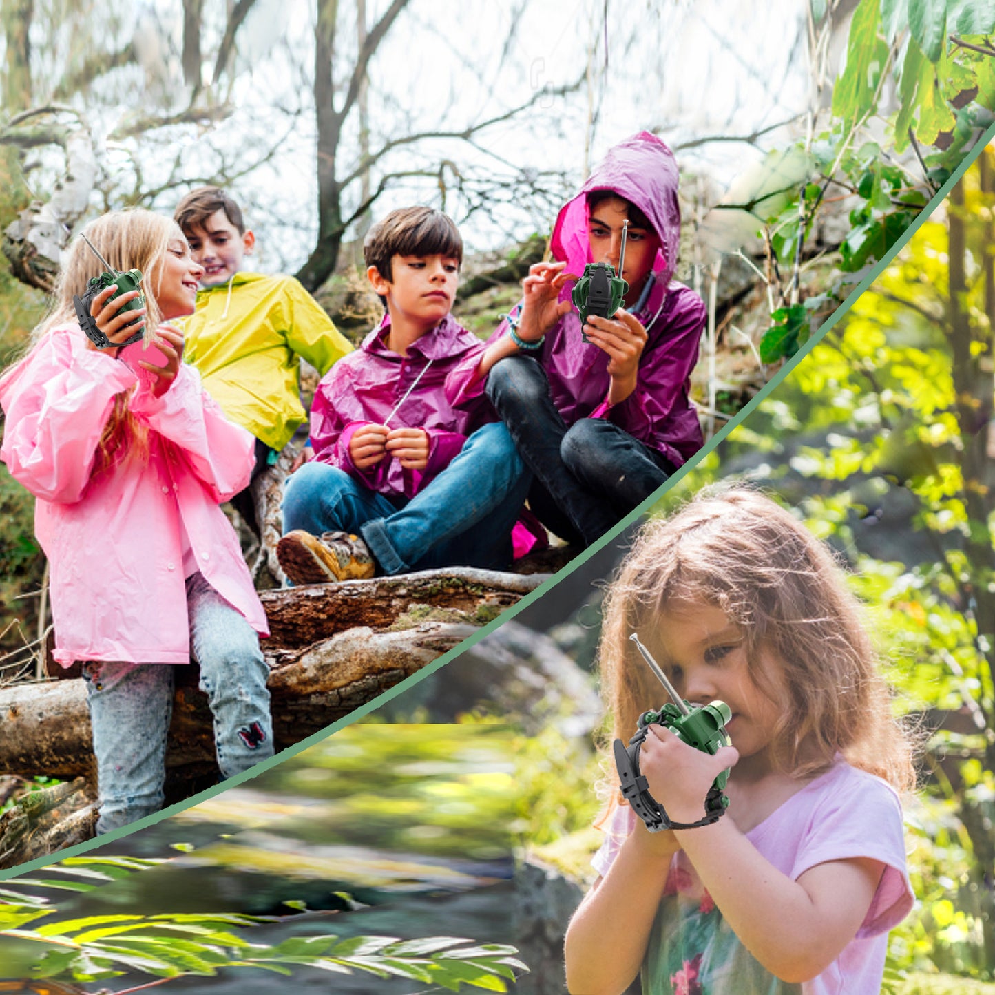 Walkie Talkies Watch, Spy Watch Army Toys for Kids Age 8-12, 7 in 1 Digital Watch Walkie Talkies, Two-Way Long Range Transceiver with Flashlight, Cool Spy Gadgets for Boy Girls